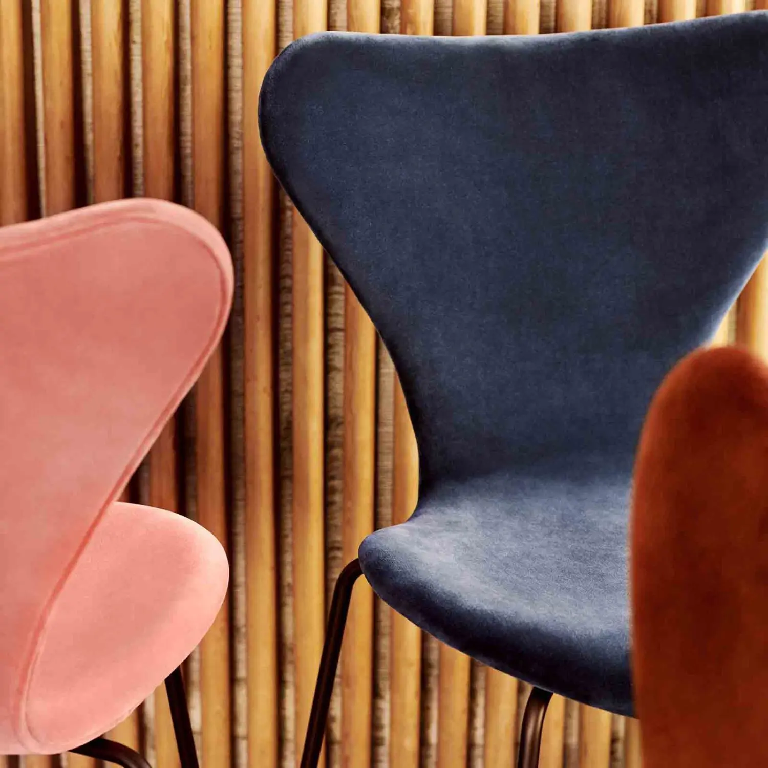 Fritz Hansen Serie 7 Stuhl Velvet Edition - Grey – Bild 3