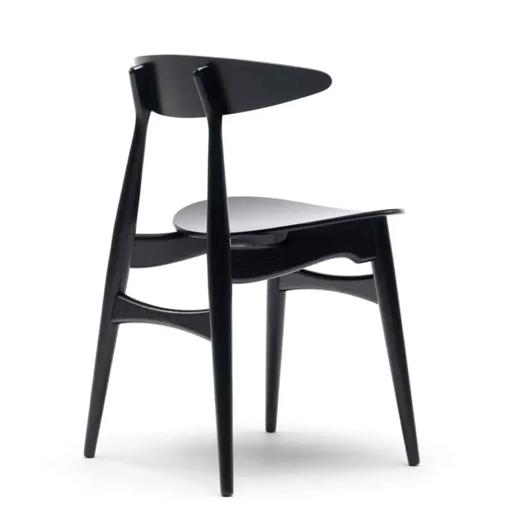 Carl Hansen Stuhl CH33T - Schwarz