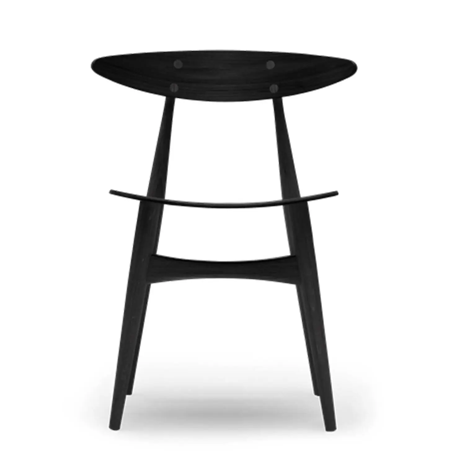 Carl Hansen Stuhl CH33T - Schwarz – Bild 2