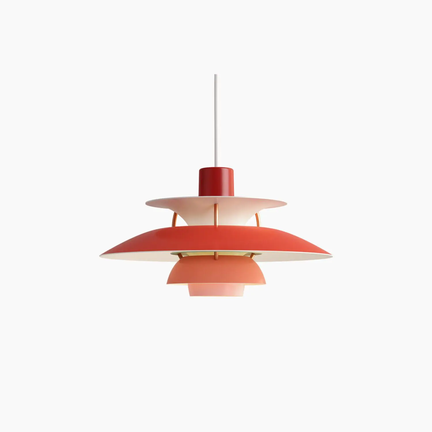 Louis Poulsen Pendelleuchte PH5 Mini - Hues of red