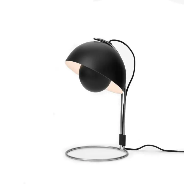 &Tradition - Tischleuchte Flowerpot Verner Panton VP4 - Matt Schwarz
