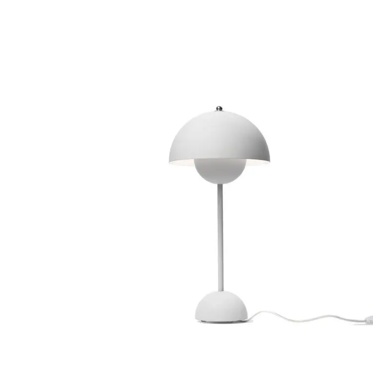 &Tradition - Tischleuchte Flowerpot Verner Panton VP3 - Matt Light Grey