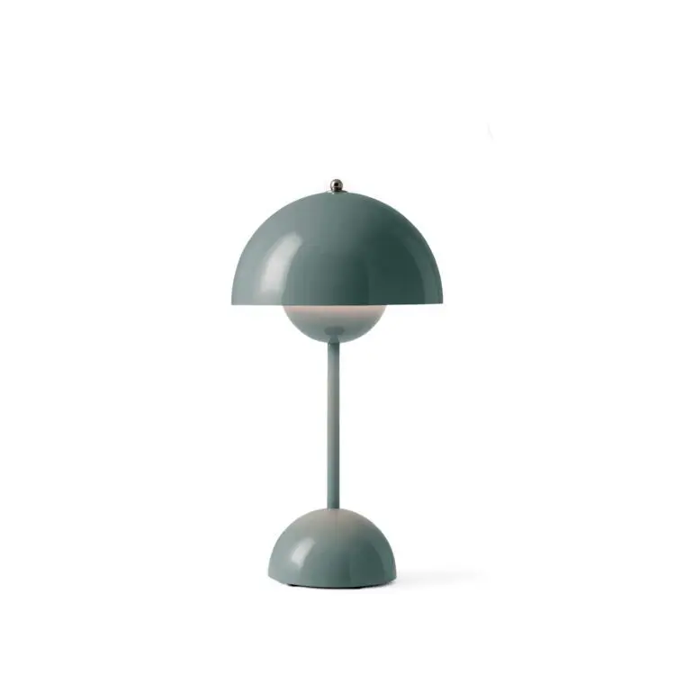 &Tradition - Tischleuchte Flowerpot Verner Panton VP9 - Stone Blue